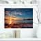 Designart - Tranquil Beach and Whimsical Clouds - Seashore Photo Canvas Art Print